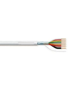 Comprar BYSECUR BYSECUR-182 Rollo 100m de cable flexible 6+2 hilos apantallado libre halógenos (AL/M 6x0,22+2x0,75 HF) BSC21550