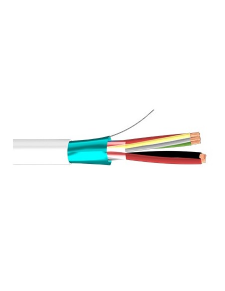 Comprar BYSECUR BYSECUR-184 Rollo 100m de cable flexible 8+2 hilos apantallado libre halógenos (AL/M 8x0,22+2x0,75 HF) BSC21551