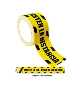 Comprar BYSECUR BYSECUR-186 Rollo de Precinto Distancia de Seguridad BSC20587