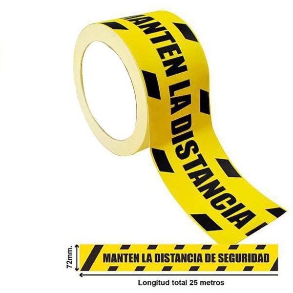 Comprar BYSECUR BYSECUR-186 Rollo de Precinto Distancia de Seguridad BSC20587