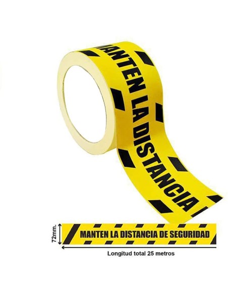Comprar BYSECUR BYSECUR-186 Rollo de Precinto Distancia de Seguridad BSC20587