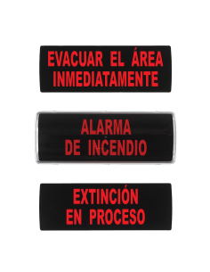 Comprar KIDDE KIDDE-340 Rótulo iluminado Aritech de indicación de evacuación, extinción y alarma con zumbador de 90dB GRP26-09