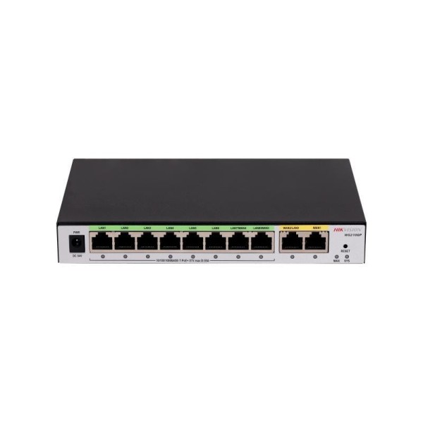 Comprar HIKVISION TRANSMISION AND DISPLAY HIK-T&D-31 Router 10 puertos Gigabit 8  PoE 2 WAN + 2 LAN todo en uno DS-3WG210GP-SI
