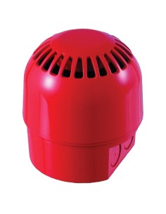 Kidde Kidde-346 As964i Sirene com isolante para o centro analógico. Protocolo apollo xp95. Vermelho. Aritech