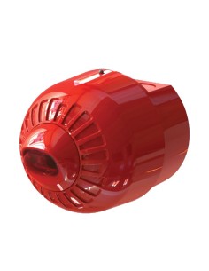Comprar KIDDE KIDDE-619 Sirena con flash Piloto estroboscópico convencional a 24Vcc para pared. Rojo con lente rojo. IP65. Base 