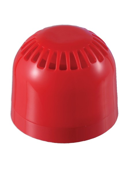 KIDDE KIDDE-351 AS363 Sirene Alarme Convencional Aritech Policarbonato Interior 24VCC 32 Tom 94 a 106dB Cor Vermelha