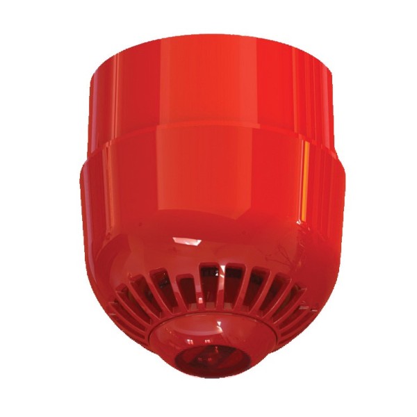 Acheter KIDDE KIDDE-361 Sirène optico-acoustique analogique intérieure avec flash rouge. Rouge Plafond Base à profil haut Aritec