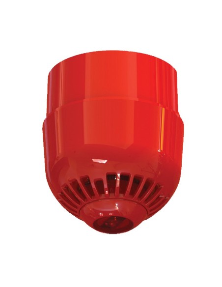 Acheter KIDDE KIDDE-361 Sirène optico-acoustique analogique intérieure avec flash rouge. Rouge Plafond Base à profil haut Aritec