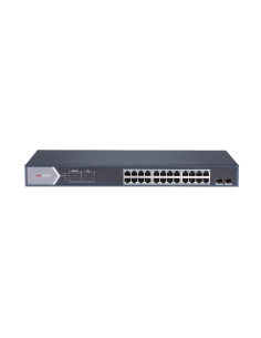 Transmissão de Hikvision e exibição HIK-T & D-37 DS-3E1526P-SI Switch 24 portas PoE + 10/100/1000 Mbps 2 portas SFP UpLink Hik P