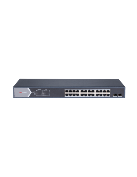 Transmissão de Hikvision e exibição HIK-T & D-37 DS-3E1526P-SI Switch 24 portas PoE + 10/100/1000 Mbps 2 portas SFP UpLink Hik P
