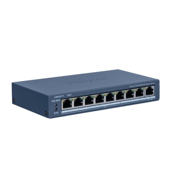 Transmissão de Hikvision e exibição HIK-T & D-70 DS-3E1309P-EI / M Smart Switt Managed 8 Ports Poe + 1 x RJ45 Gigabit