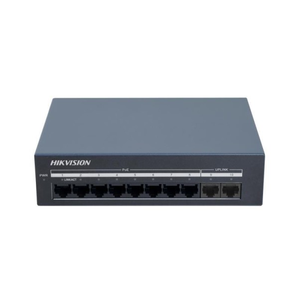 Kaufen HIKVISION TRANSMISION AND DISPLAY HIK-T&D-163 Unmanaged Switch 8 RJ45-Ports PoE Gigabit + 2 RJ45-Gigabit-Ports