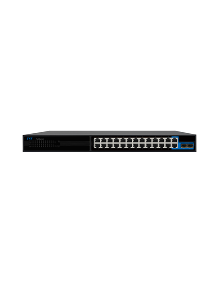 Kaufen Sie TVT TVT-330 Switch PoE mit 24 10/100/1000 Ports mit KI und 2 Uplink 10/100/1000