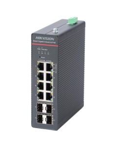 Comprar HIKVISION TRANSMISION AND DISPLAY HIK-T&D-50 Switch PoE industrial inteligente administrado de 8 puertos Gigabit 4 puert