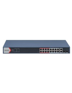 Kaufen HIKVISION TRANSMISION AND DISPLAY HIK-T&D-174 intelligenter PoE-Switch, 16 Ports 100 Mbit/s – 2 Gigabit-RJ45-Ports – 2 Pu