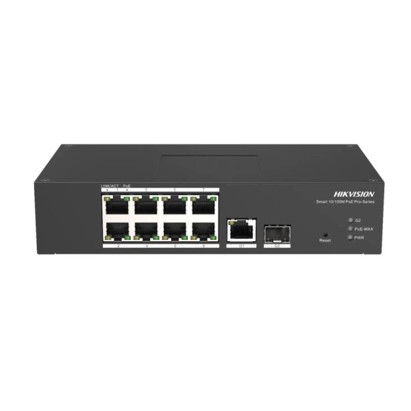 Comprar HIKVISION TRANSMISION AND DISPLAY HIK-T&D-66 Switch PoE inteligente administrado 8 puertos 10/100 Mbps Hikvision DS-3T13
