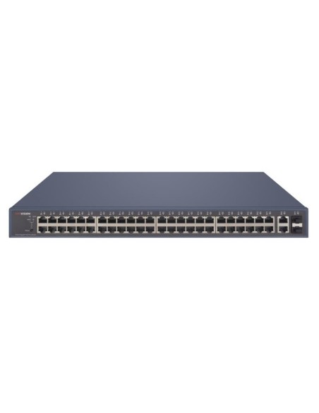 Transmissão de Hikvision e exibição Hik-T & D-65 DS-3E1552P-SI Switch PoE Smart Gigabit 48 portas Up 300m