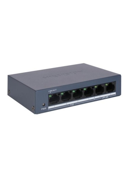 Comprar HIKVISION TRANSMISION AND DISPLAY HIK-T&D-59 Switch POE no administrado Fast Ethernet de 4 puertos 100Mbps DS-3E0106MP-E