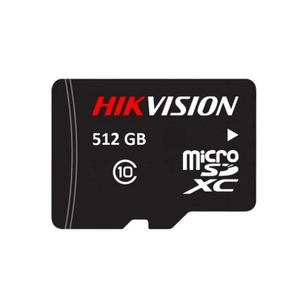 Acessórios Hikvision Hik-400 HS-TF-L2 (STD) / 512G / P Micro SD Card Hikvision 512GB Series L2 Especial CCTV