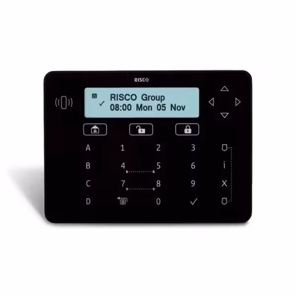 Acheter RISCO RISCO-161 Clavier tactile Elegant Noir avec lecteur de proximité de grade 3, pour LightSYS+ (n’inclut pas les tags