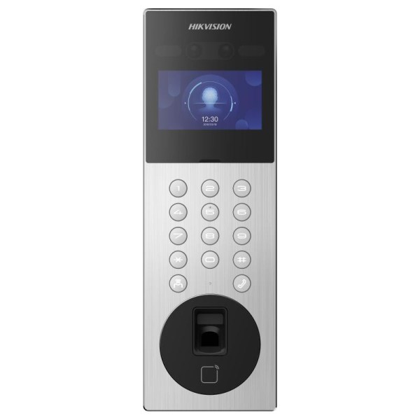 Módulo de porta do operador de porta de vídeo Hikvision Intercom Hik-KD9203-MFE6 com reconhecimento facial com 4 ecrãs,