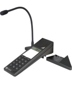 Commend-1385919-C-EE380AAS.C- (C-EE380AAS.C) Comeend estação base EE380AA com microfone de pescoço preto cisne