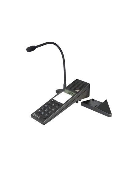 Commend-1385919-C-EE380AAS.C- (C-EE380AAS.C) Comeend estação base EE380AA com microfone de pescoço preto cisne