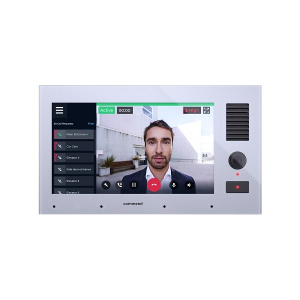 Commend-1372199-C-ID8-TDCM- (C-ID8-TDCM) Comeend a posição de controle SIP Intercomunicador com tela sensível ao toque 8 "alto-f