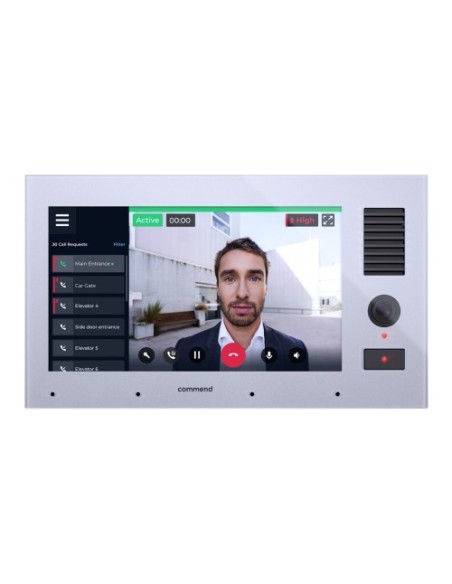 Commend-1372199-C-ID8-TDCM- (C-ID8-TDCM) Comeend a posição de controle SIP Intercomunicador com tela sensível ao toque 8 "alto-f
