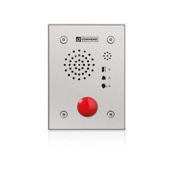 Commend-1362333-Y-IB-AP962HTP-S- (Y-IB-AP962HTP-S) Comeend C-EF962H Híbrido Anti-Nivandal Intercom IOIP / SIP, 1 Botão de Chamad