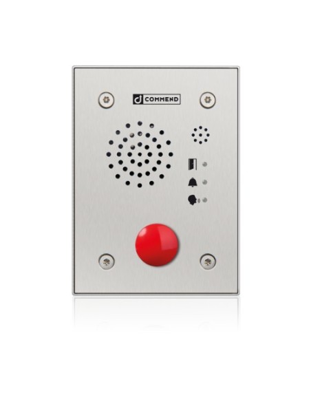 Commend-1362333-Y-IB-AP962HTP-S-(Y-IB-AP962HTP-S) COMMEND C-EF962H INTERFONO ANTIVANDALICO HÍBRIDO IOIP/SIP, 1 BOTÓN DE LLAMADA 