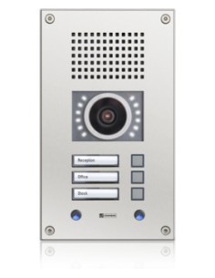 Commend-1362305-C-WS303VCM- (C-WS303VCM) Comeend Vandal Resistente à Estação de Wallmount com três botões de chamada e câmera in