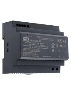 AKUVOX-AK-HDR-150-12-Fuente de alimentación - Salida 12 V / 10 A / 150 W - 2 salidas - 178 (An) x 97 (Al) x 38 (Fo) mm - Montaje