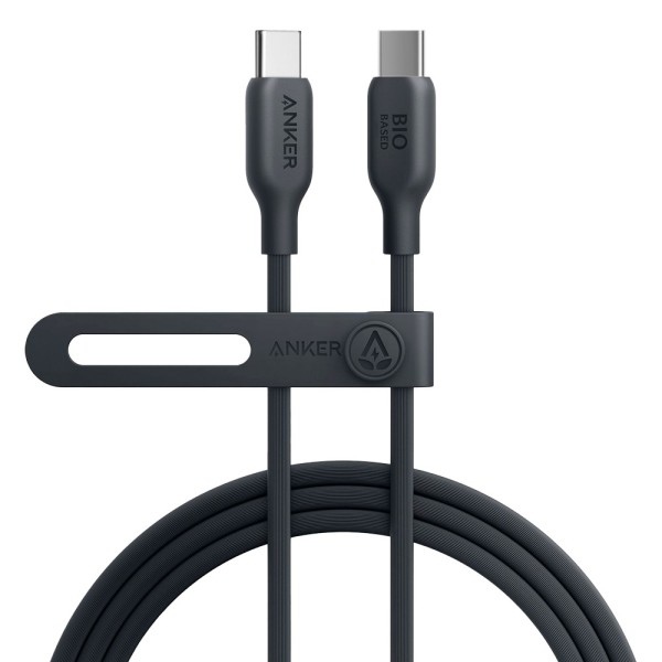 ANKER-ANK-543-USBC-USBC-180-B-Anker - Cable USB2.0 - USB-C a USB-C - Cable de Bio-Nylon trenzado - Longitud 1.8m - Color negro |