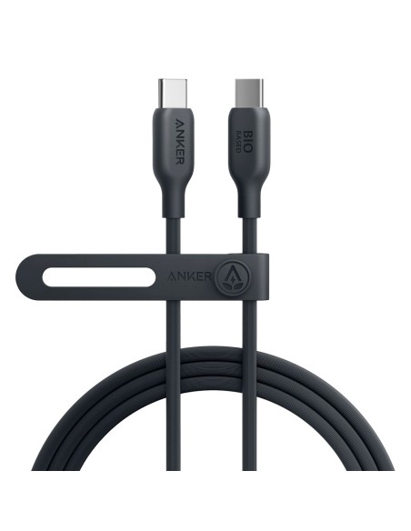ANKER-ANK-543-USBC-USBC-180-B-Anker - Cable USB2.0 - USB-C a USB-C - Cable de Bio-Nylon trenzado - Longitud 1.8m - Color negro |