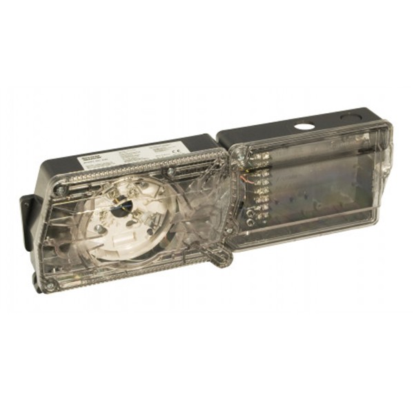 Acessório do Notifier D2E para detecção de fumaça em dutos de ventilação e ar condicionado. Inclui base B401