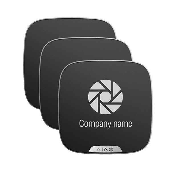 AJAX 10XAJ-Brandplates-B Pacote 10 Customizável Capas para Sirene Exterior - Customizável Sem Custo Adicional em Darkcoon