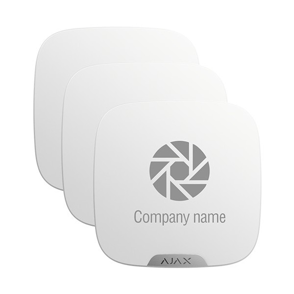 Kaufen AJAX 10XAJ-BRANDPLATES-W Pack mit 10 individualisierbaren Abdeckungen für Außensirene – individualisierbar ohne zusätzlic