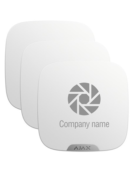 AJAX 10XAJ-Brandplates-W Pack 10 capas customizáveis para sirene exterior - customizável nenhum custo adicional em Darkcoon