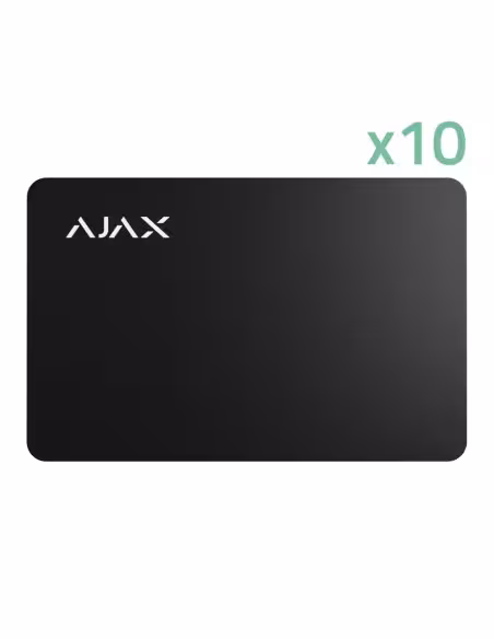 Comprar AJAX 10XAJ-PASS-B Pack de 10 tarjetas de acceso sin contacto - Tecnología Mifare DESFire® - Compatible con KeyPad Plus, 