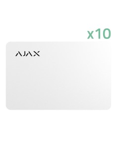 AJAX 10XAJ-PASS-W Cartão de acesso sem contato - Mifare Defire® Technology - Compatível com teclado mais e teclado Touchscreen 