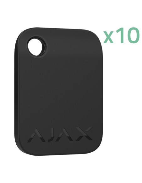 AJAX 10XAJ-Tag-B acesso sem contato Chaveiro - 10 unidades - Mifare Defire® Technology - Compatível com teclado mais e teclado
