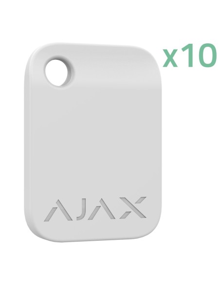 Comprar AJAX 10XAJ-TAG-W Llavero de acceso sin contacto - 10 unidades - Tecnología Mifare DESFire® - Compatible con KeyPad Plus 