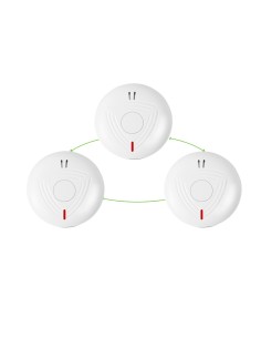 Anka 3xanka-762SI 3 detectores de fumaça autônomos interconectados - Permite conectar vários detectores por RF - duração do bast
