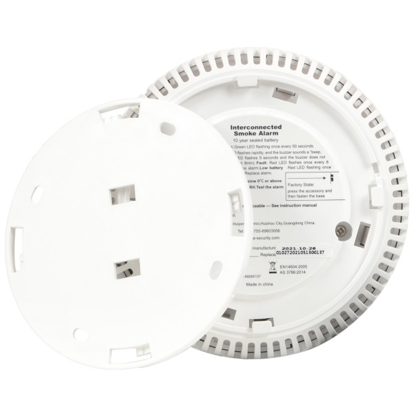 Anka 3xanka-762SI 3 detectores de fumaça autônomos interconectados - Permite conectar vários detectores por RF - duração do bast