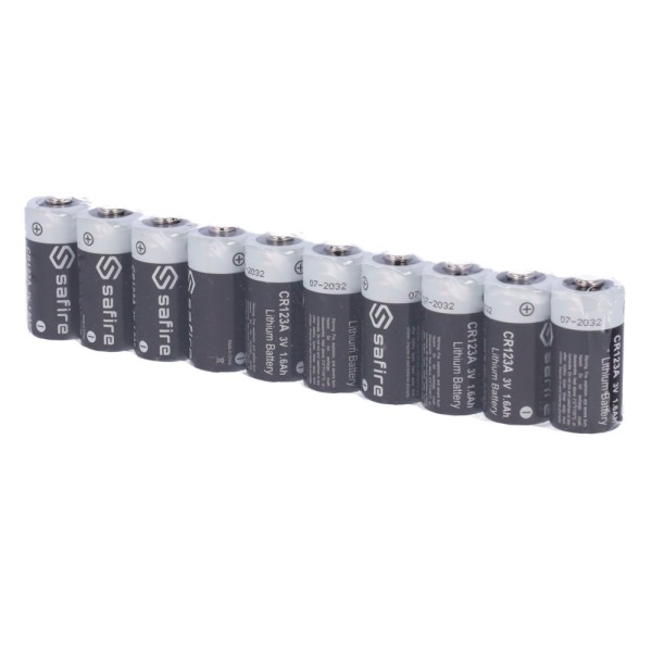 Acheter OEM 50XBATT-CR123A Safire - Pack de piles CR123A - 50 unités - Tension 3,0 V - Lithium - Capacité nominale 1600 mAh - Co