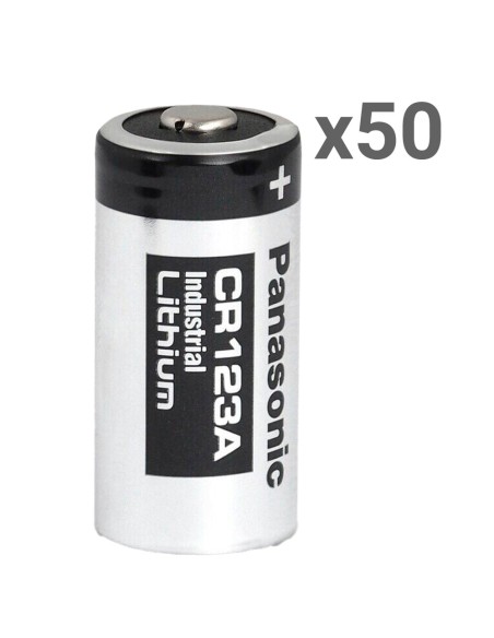 Acheter OEM 50XBATT-CR123A-P Panasonic - Pile au lithium CR1123A - Pack de 50 unités - Tension 3,0 V - Capacité nominale 1550 mA
