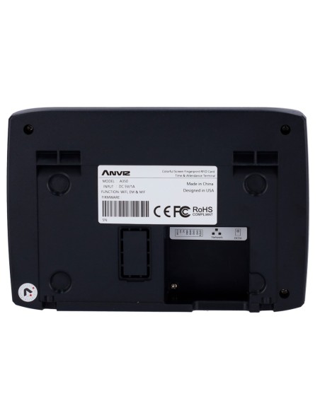 ANVIZ A350-BT-WIFI Controle de presença - Pegada, cartão EM / MF e PIN - 3.000 usuários | 100.000 registros - TCP / IP, Wi-Fi, B