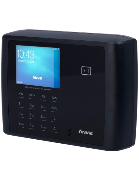 Kaufen ANVIZ A350C-BT-WIFI Zeiterfassungsterminal – EM/MF-Karte und PIN – 3.000 Benutzer | 100.000 Datensätze – TCP/IP, WLAN, Bl