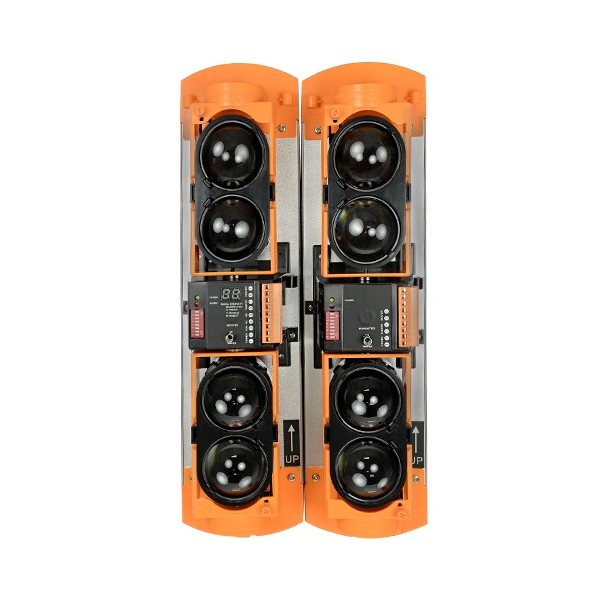 Detector de barreira infravermelho OEM ABH-150L - fiação | 4 feixes | Função e ou ou - intervalo máximo. Detecção 150/450 m